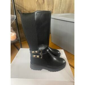 Girls' Marc Fisher Children's Kid Heidi Tall Boots Black Size 1